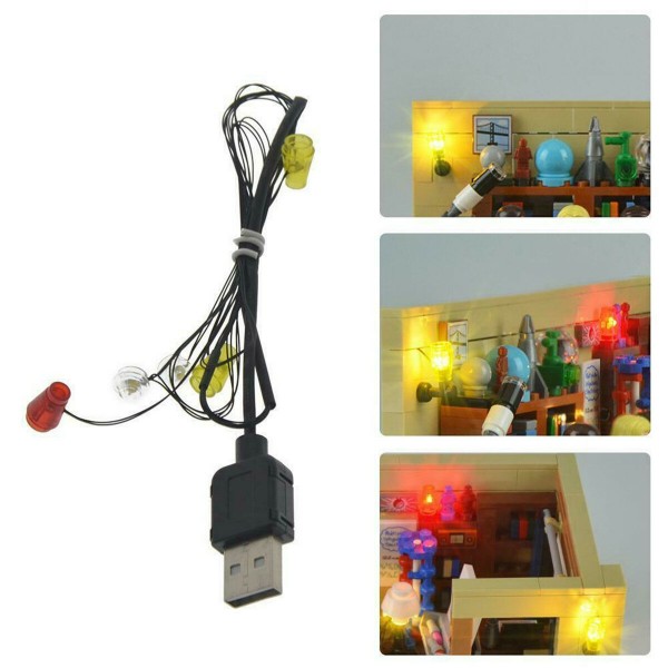 Plastic Self-locking Brick DIY LED Light Kit for Brick FunCreator Building DIY House