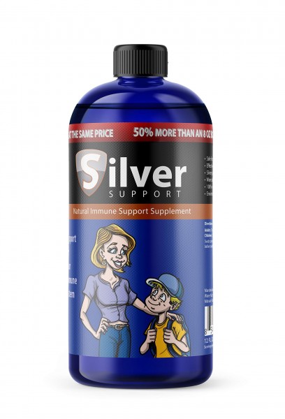 Nano Ionic Silver Technology Liquid Immune Booster for Kids, Pets & Adults Enhances Wellness - Next Generation Ionic Silver, 12oz