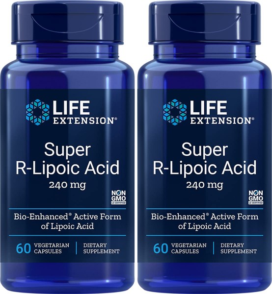 Life Extension Super R Lipoic Acid, 60 Capsules (2 Pack)