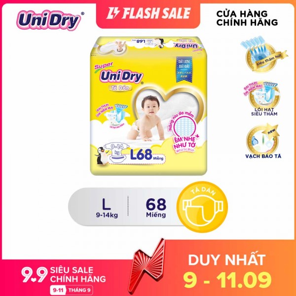 [Freeship][Voucher đến 40K] Tã dán Unidry M76-L68-XL62