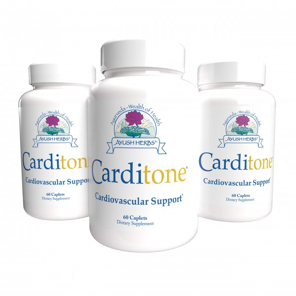 Ayush Herbs - Carditone 60 caplets (Pack of 3)