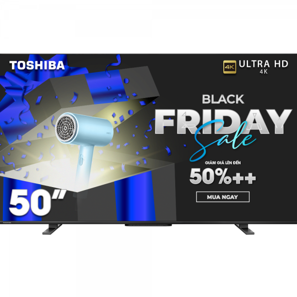 Google Tivi QLED TOSHIBA 50 inch 50M550LP, Smart TV Màn Hình Quantum Dot 4K UHD - Loa 49W - Hàng Chính Hãng