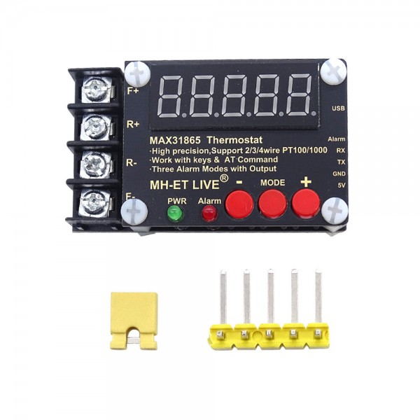 MAX31865 Temperature Measurement Module Collector High Precision PT100 PT1000 Serial Port Host Computer for Ardunio/STM3