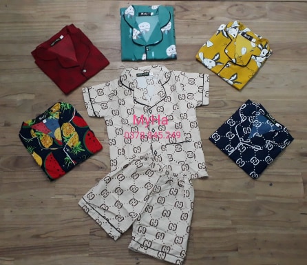 [HCM]Bộ ngủ pijama Kate Thái loại 1 cho bé size từ 13kg đến 15kg