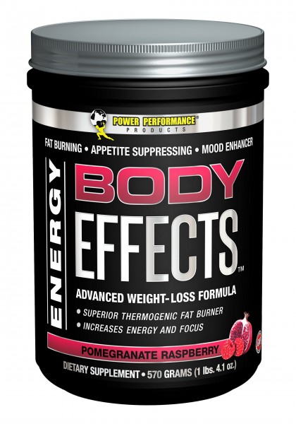 Power Performance Products Body Effects Pre Workout Supplement, Pomegranate Raspberry, 570 grams