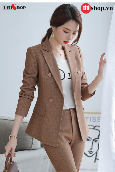 Áo Vest Nữ Titishop ACC326 Nâu ( Luxury )