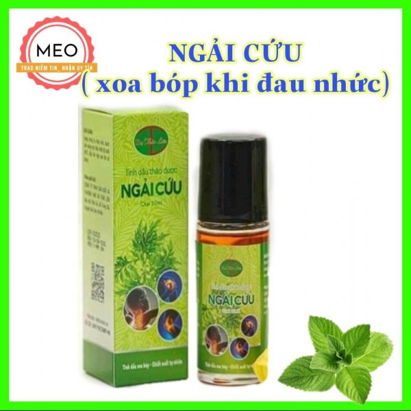 Tinh dầu NGẢI CỨU ( xoa bóp đau xương khớp MỎI VAI GÁY).