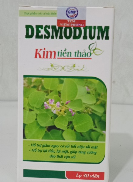 Kim Tiền Thảo DESMODIUM hỗ trợ giảm nguy cơ sỏi tiết niệu sỏi mật hỗ trợ lợi tiểu lợi mật ( lọ 30 viên)