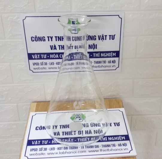 Bình tam giác thủy tinh miệng rộng 3000ml