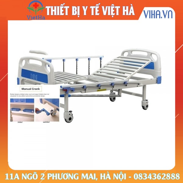 Giường bệnh nhân nhập khẩu 2 tay quay lucass gb-2a