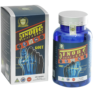 5INONE JOINT & GOUT lọ 100 viên dùng trong 3 tháng hỗ trợ giảm đau và trung hòa acid uric trong gout nhập khẩu ÚC