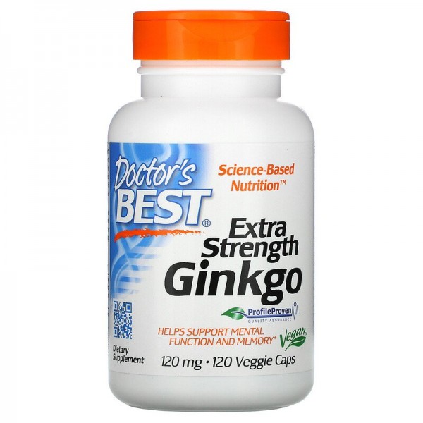 Viên uống Extra Strength Ginkgo 120 mg hộp 120 viên của Doctors Best - iHerb Việt Nam