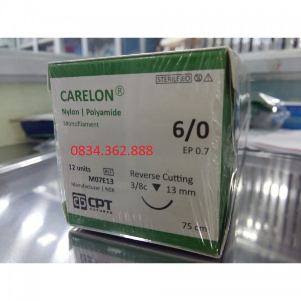 Chỉ phẫu thuật Carelon 6/0 hộp 12 sợi